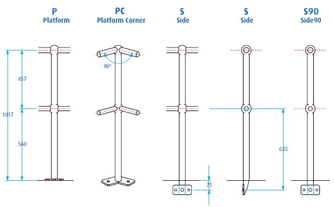 Steel Stanchions