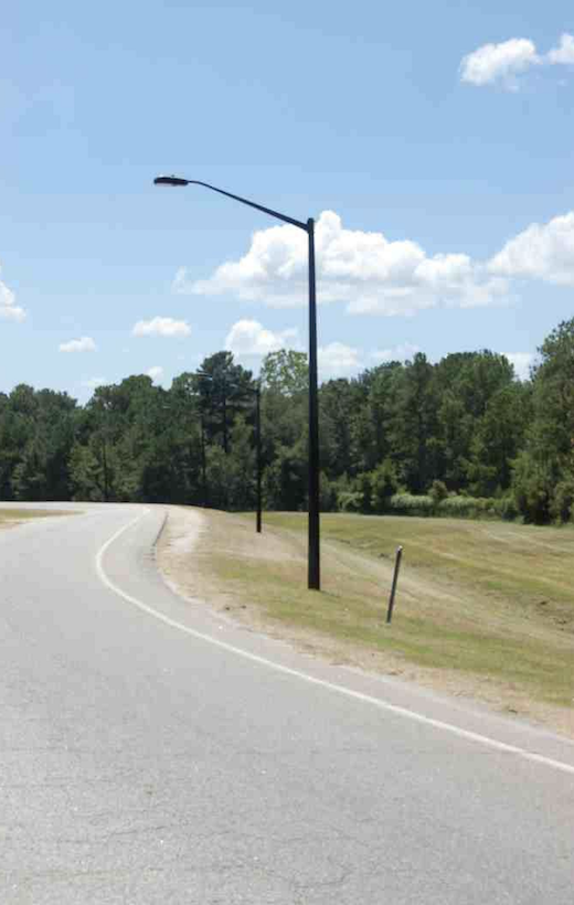 composite breakaway safety light pole