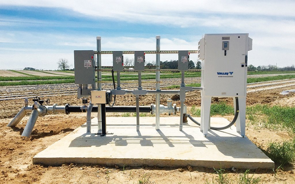 valley water management pump stations in a field
