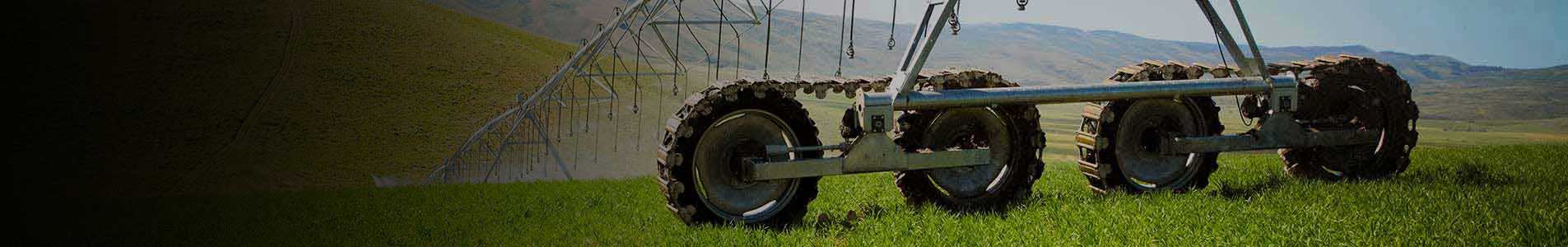 valley articulating track drive - irrigation tires