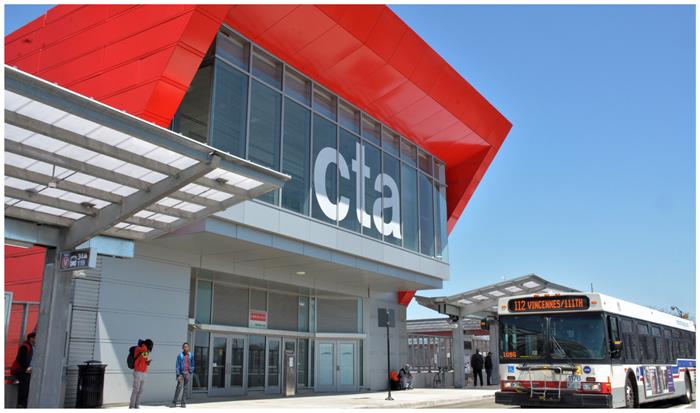 Galvanized Transit Station Chicago