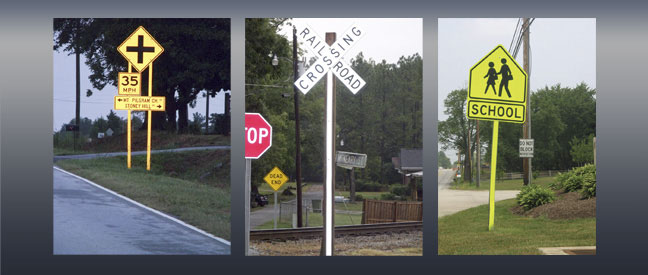 RSC-Header-Carsonite-Reflective-Sign-Support