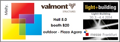 Valmont LnB 2014 Valmont on Light and Building show