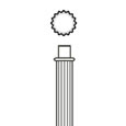 Round Straight Pole FR4